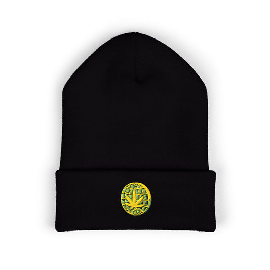 Weed Worldwide Cuffed Beanie (Embroidered)